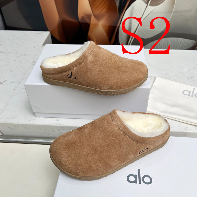 GAS1 Wool Women Shoes 35-41 cotton slippers with Box